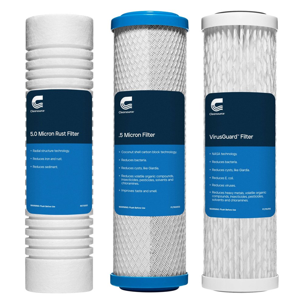 Clearsource RV® SYSTM-00011 - Ultra Three Canister RV Water Filter Clearsource Ultra Three Canister Rv Water Filter System