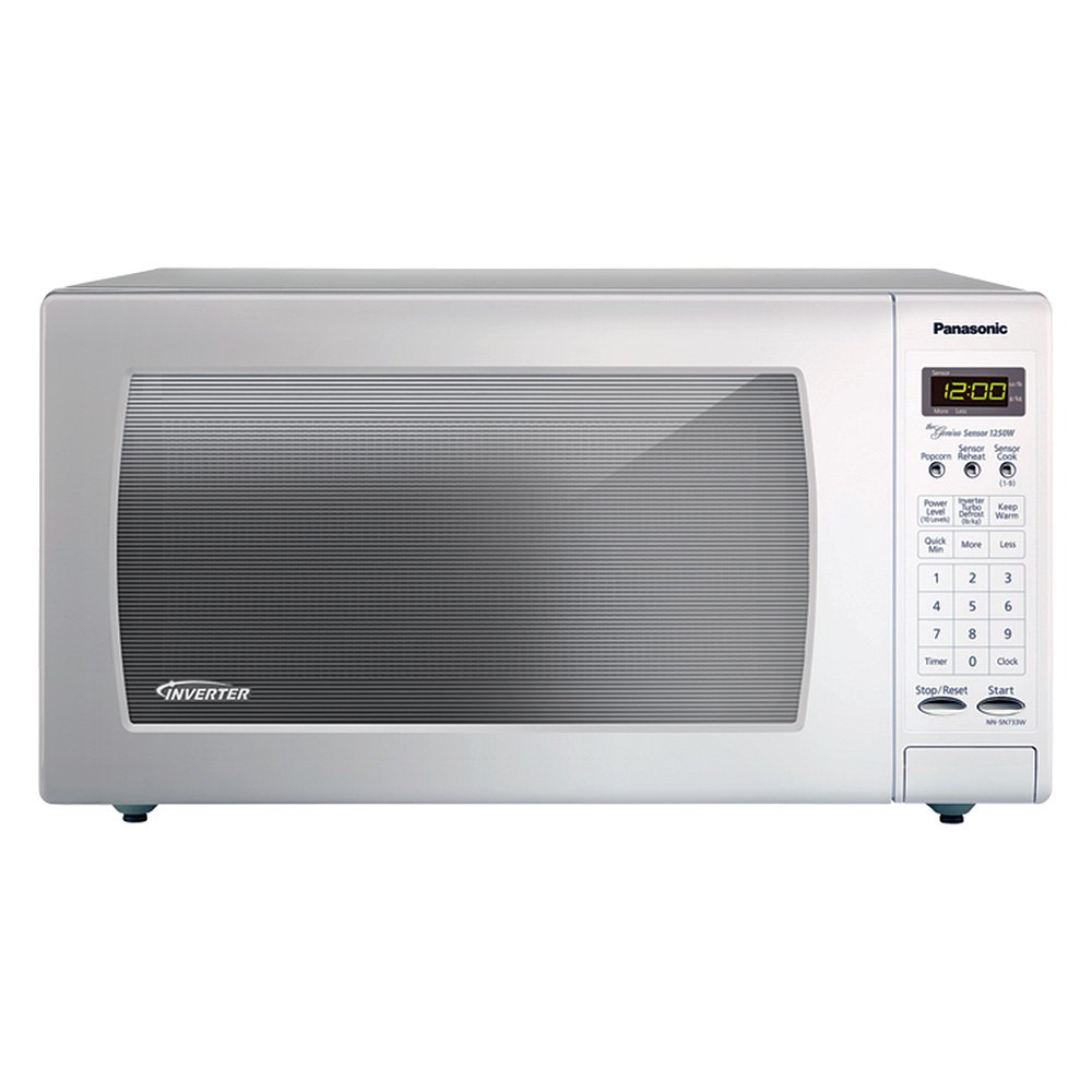 Panasonic® NN-SN736W - 1.6 cu.ft 1250W White Countertop Microwave with